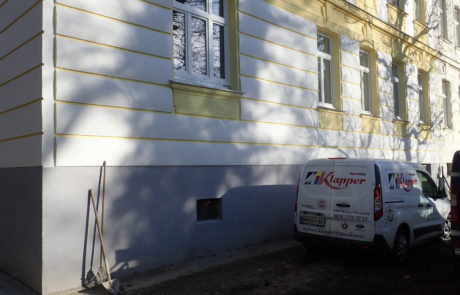 Fassadenrenovierung nach Hausbrand in Wien